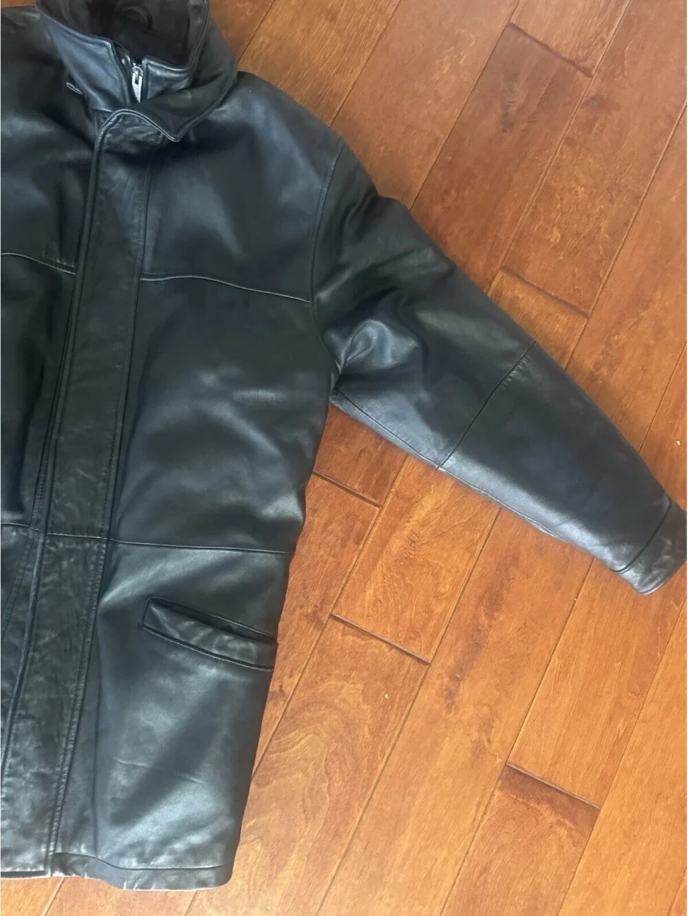 Wilsons Leather VINTAGE 80's Bomber Jacket Men's Med Black Full Zip  Thinsulate